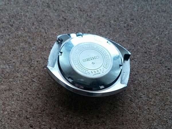 セイコー SEIKO 5アクタス SS 9面カットガラス ブルー文字盤 23石 自動