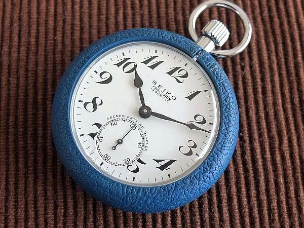 セイコー プレシジョン 懐中時計 91-0020 15石 手巻 鉄道時計 美品