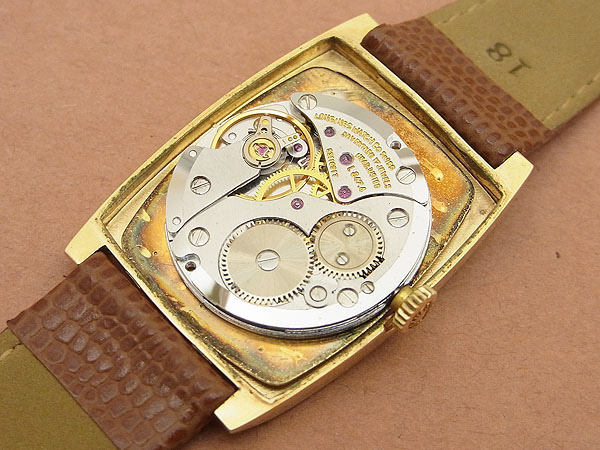 ロンジン LONGINES レクタンギュラー お洒落な角型ケース 2針 Cal