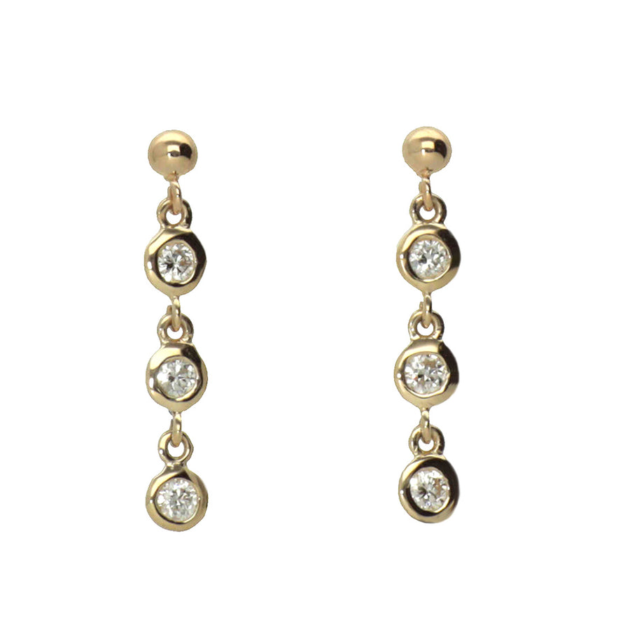 K18 ダイヤモンド 3pc ピアス – anybelle