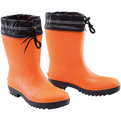Gansho 80 ゴム長靴 緑/オレンジ Gansho 80 ゴム長靴 緑/オレンジ