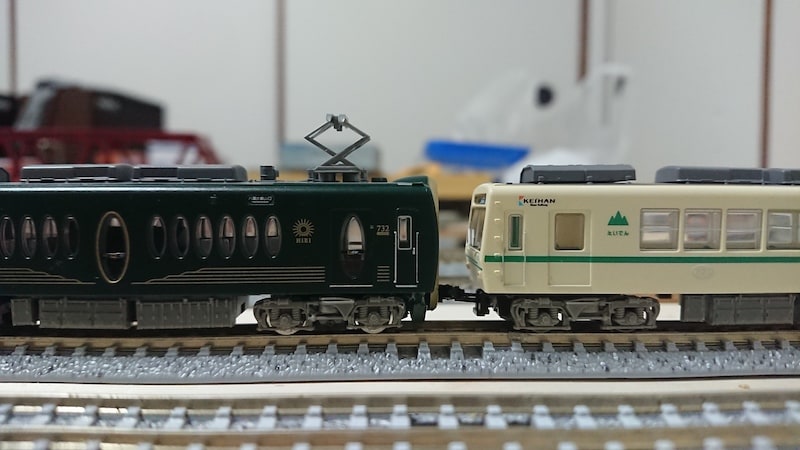 鉄コレ 叡山電車700系「ひえい」「721号車」入線！ | あそぶログ！