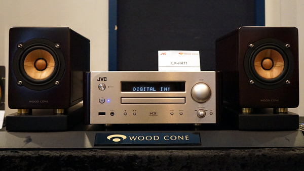 JVC EX-HR11 ミニコンポ リモコン付き JVC、ウッドコーン搭載コンポの