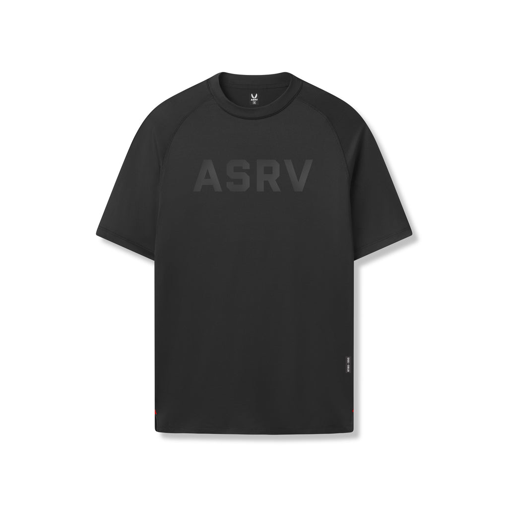 0918. AeroSilver® Fitted Tee - Black 