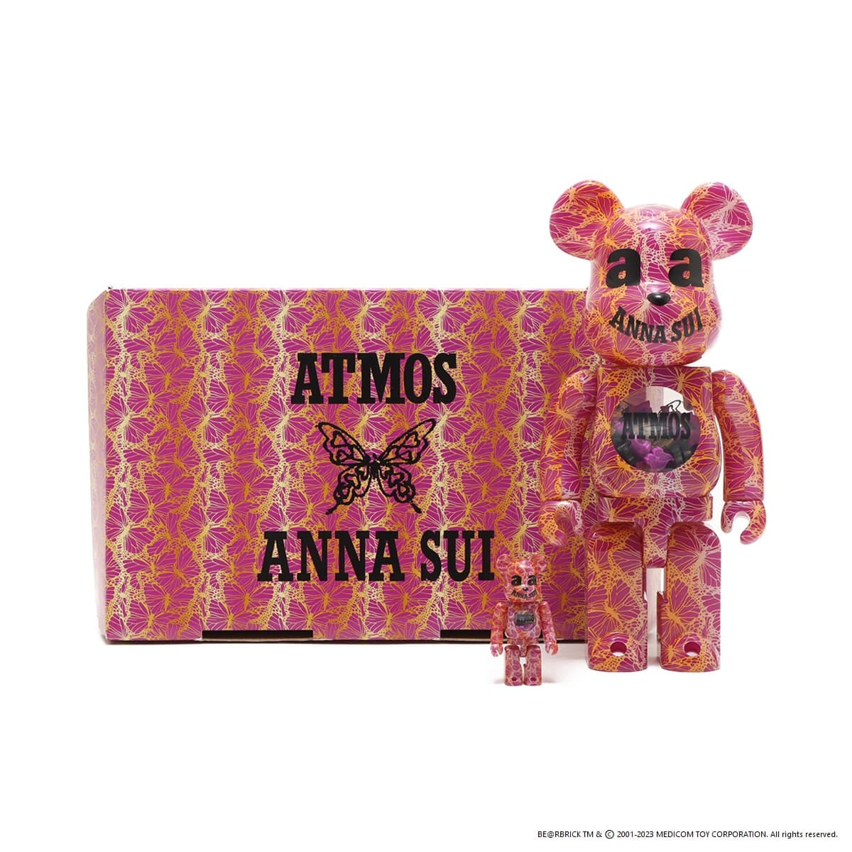 MEDICOM TOY BE@RBRICK atmos x ANNA SUI 100% & 400% （メディコム