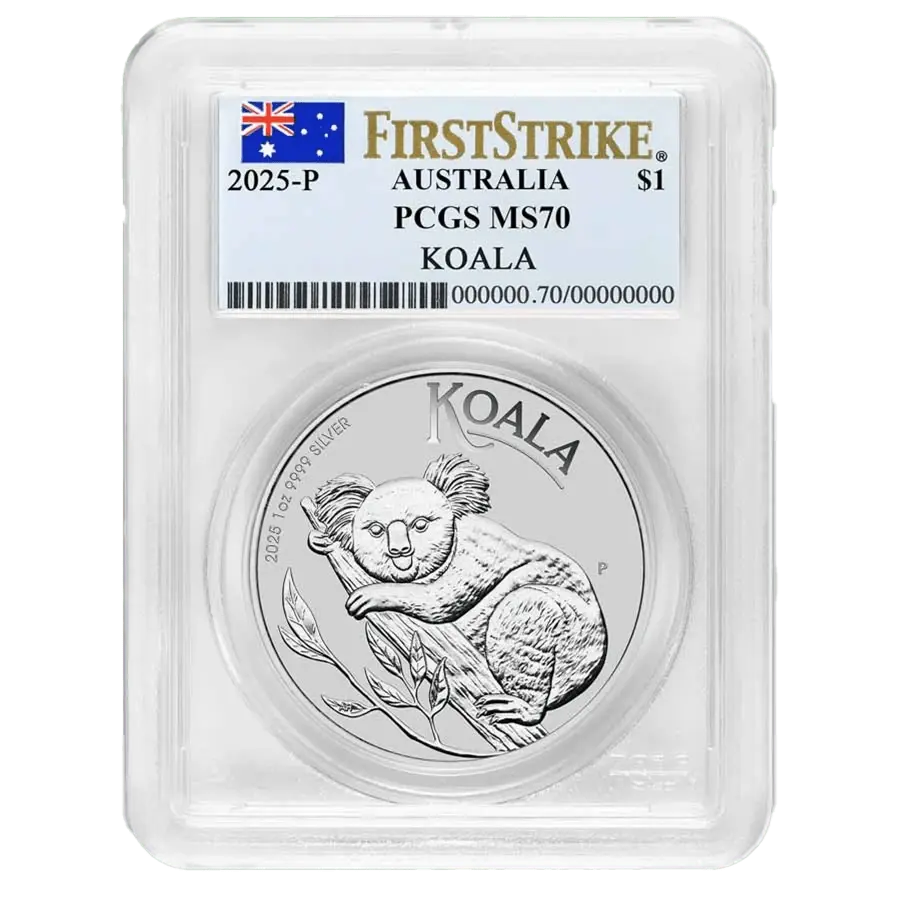 1 oz Silver Coin - MS-70 PCGS Australia Koala 2025 | GOLD AVENUE