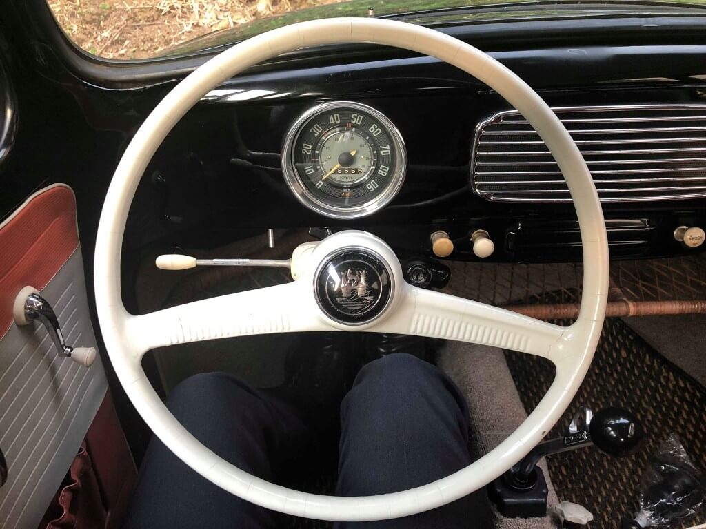 空冷 rare 空冷vw オーバル oval ステアリング ホーンリング実働 vw