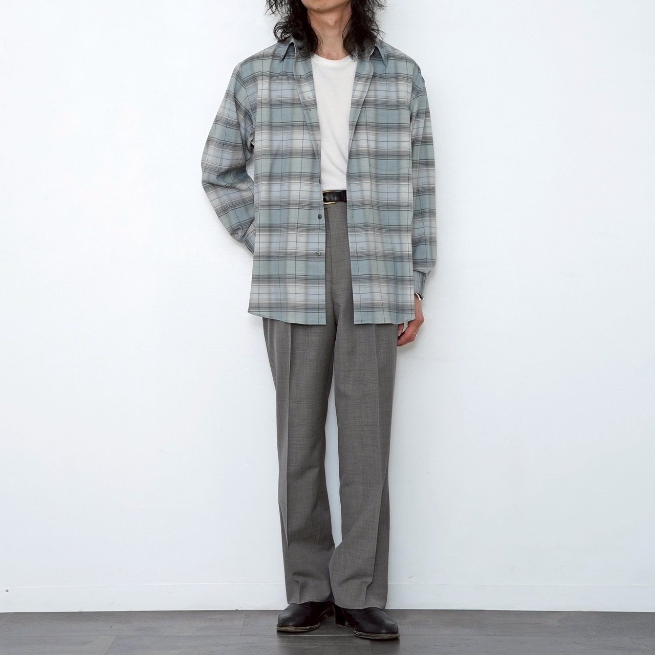 オーラリーのウールチェックシャツ。【 2025 S/S】【AURALEE