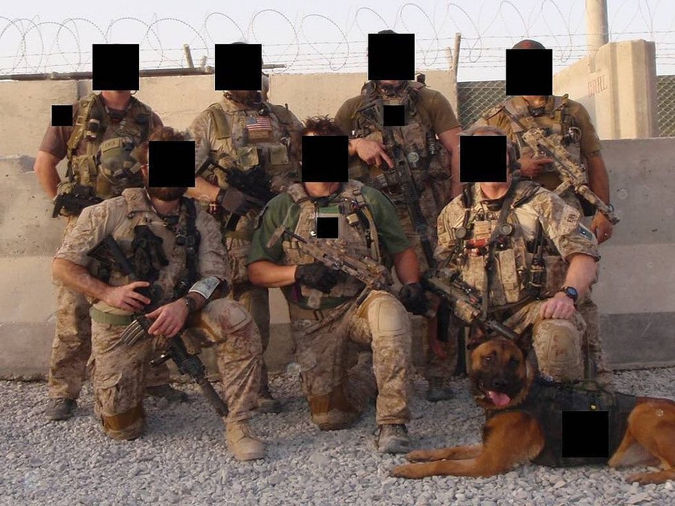 DEVGRU K9-handler with his trusted companion, Afghanistan [696 x