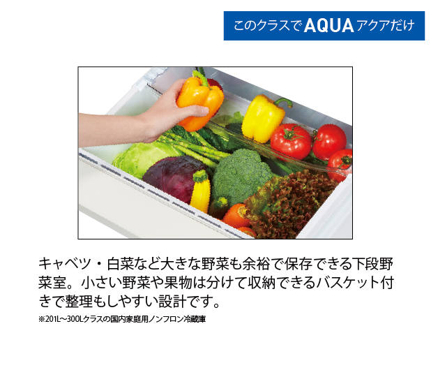 AQR-SV27N | 容積272L | 冷蔵庫（SVシリーズ） | アクア株式会社（AQUA）