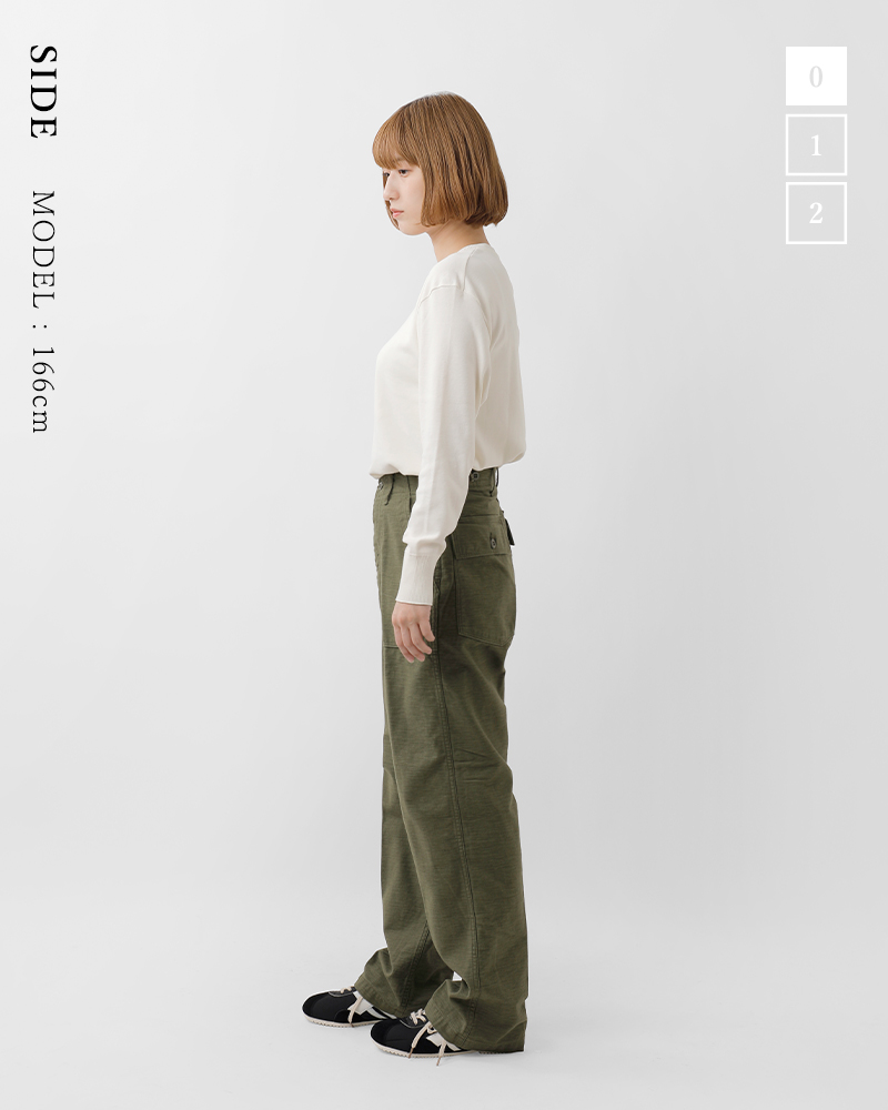 or slow オアスロウ ビンテージ フィット ファティーグ パンツ 03