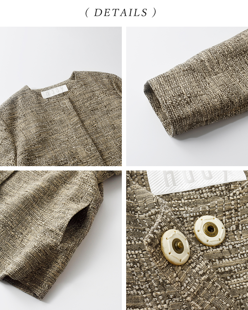 nooy ヌーイ イタリアンジャガード ケープ ジャケット itajk01-yh