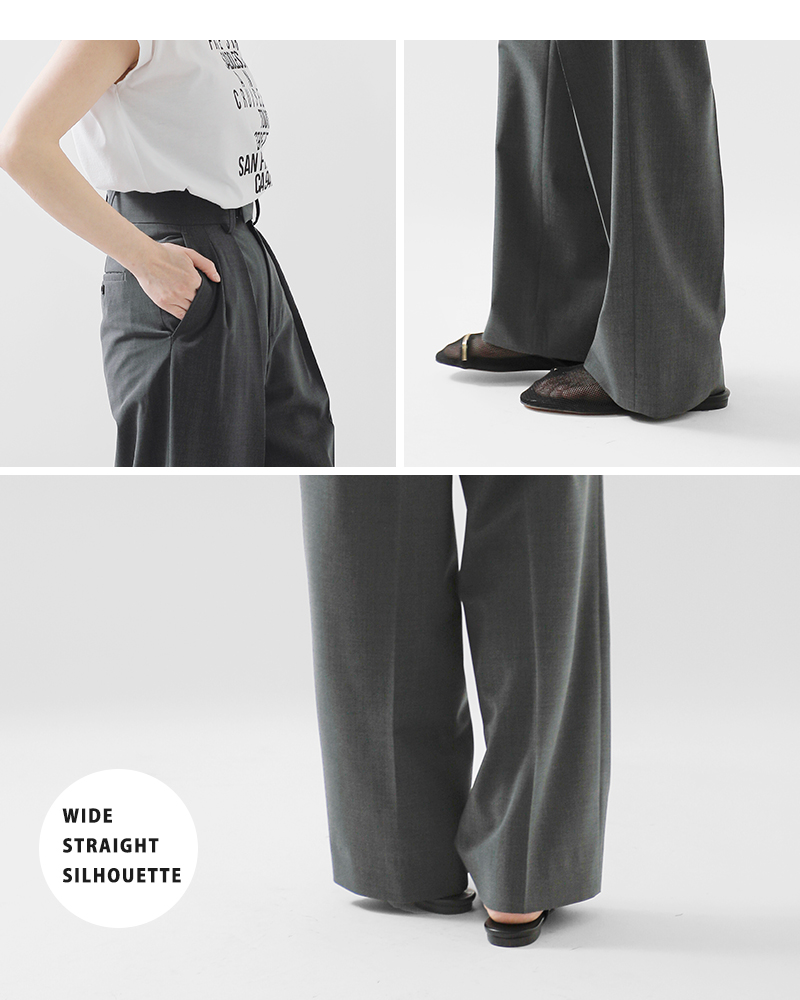 Shinzone シンゾーン ストレッチ トロピカル サマーウール トラウザー