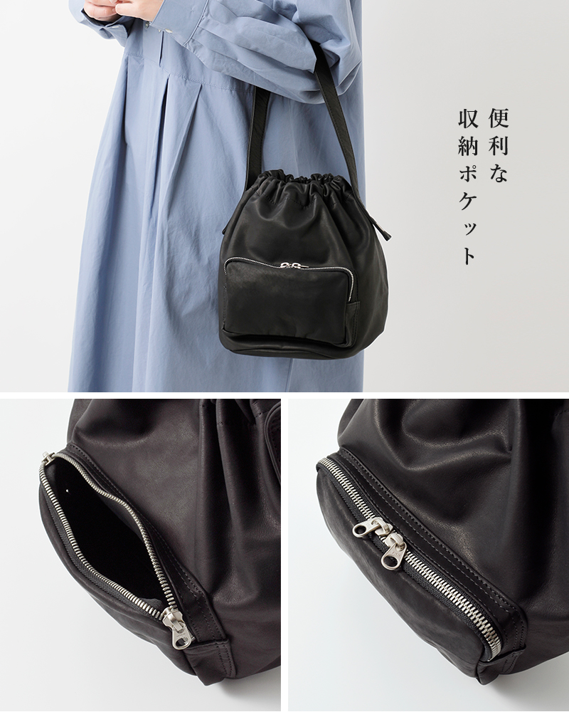 mormyrus モルミルス レザー ジップポケット ショルダー バッグ m170