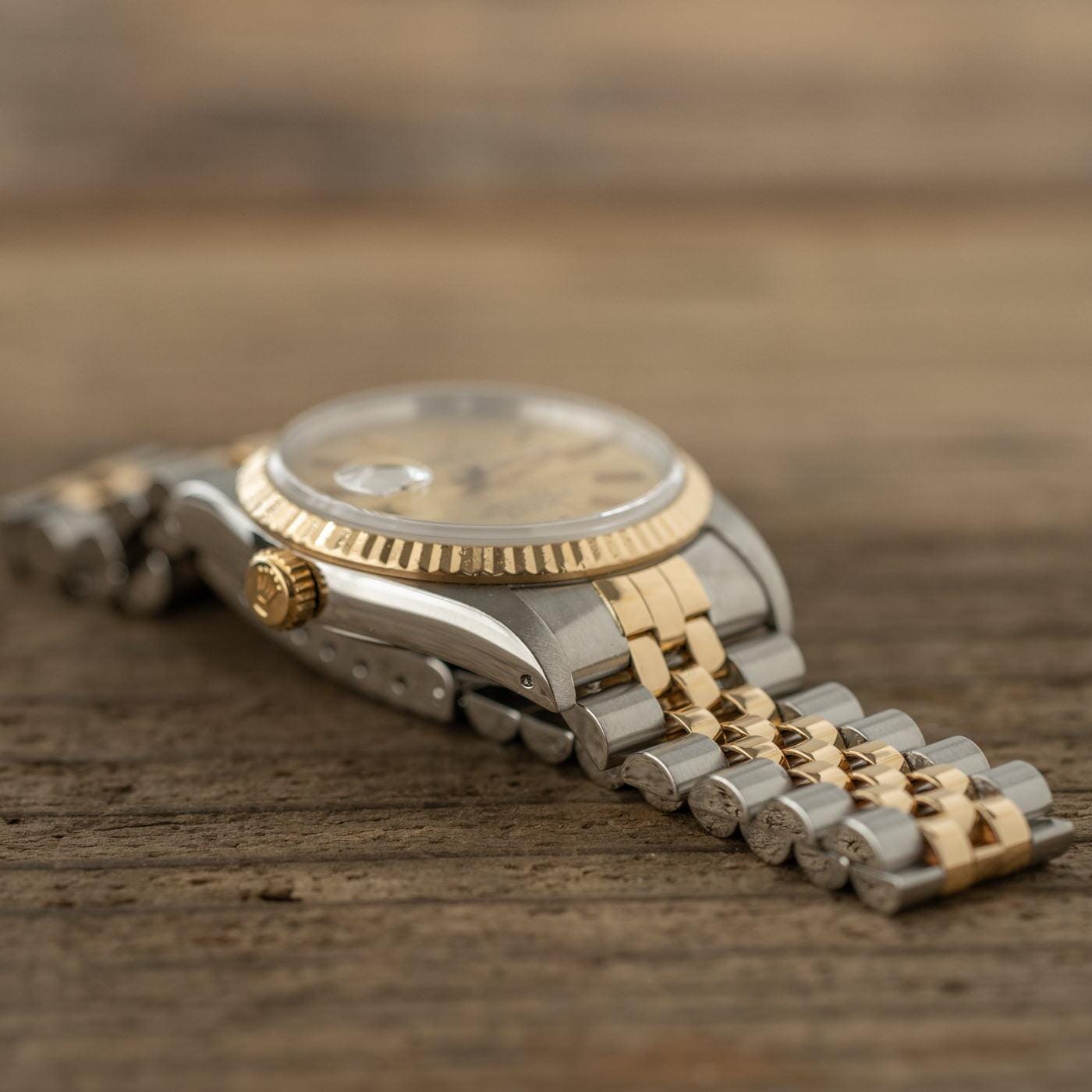 ロレックス デイトジャスト 16233 コンビモデル タペストリーダイアル