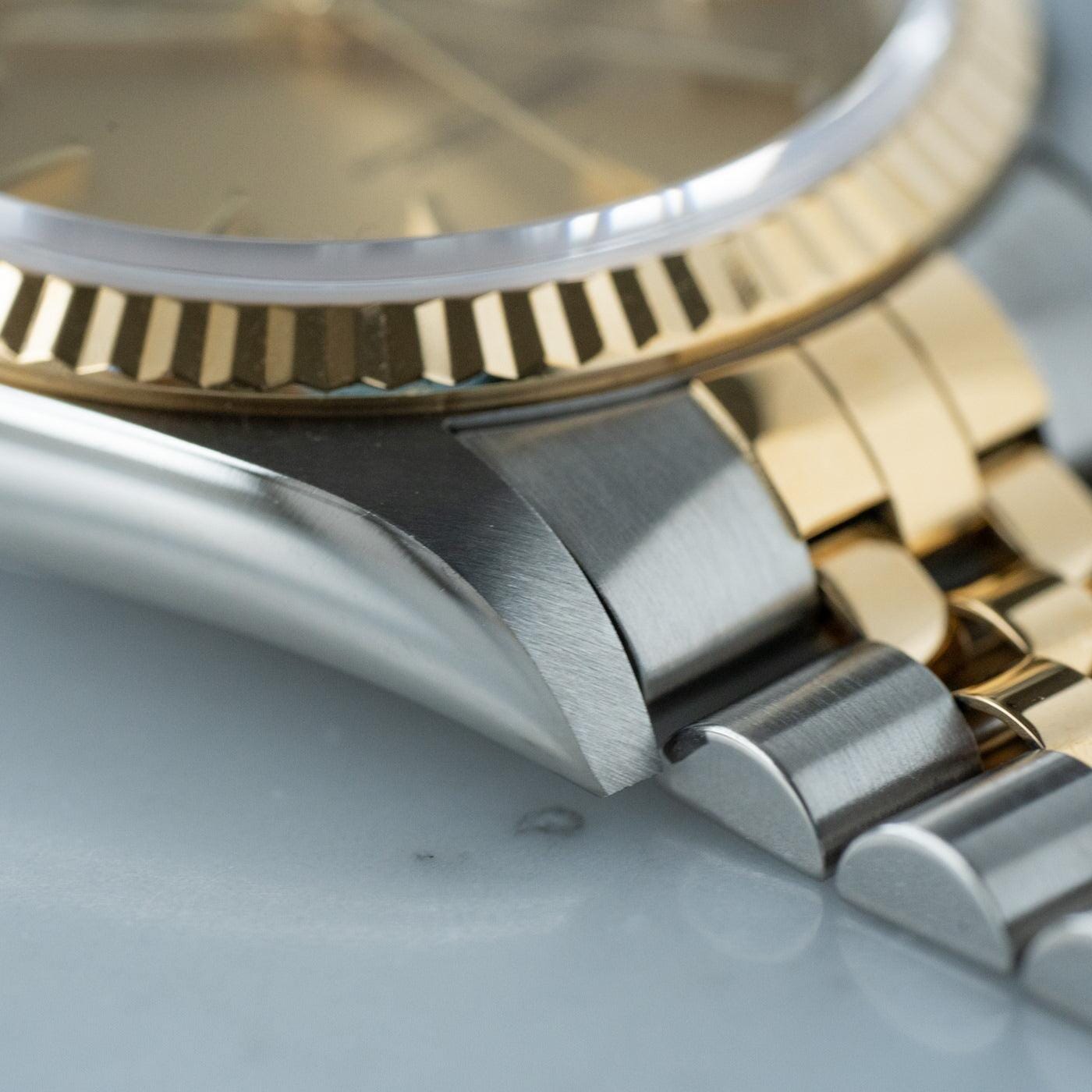 ロレックス デイトジャスト 16233 シャンパンダイアル コンビ 1997年製