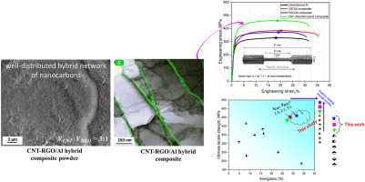 A 3D interconnected CNT-RGO hybrid networks for Al matrix