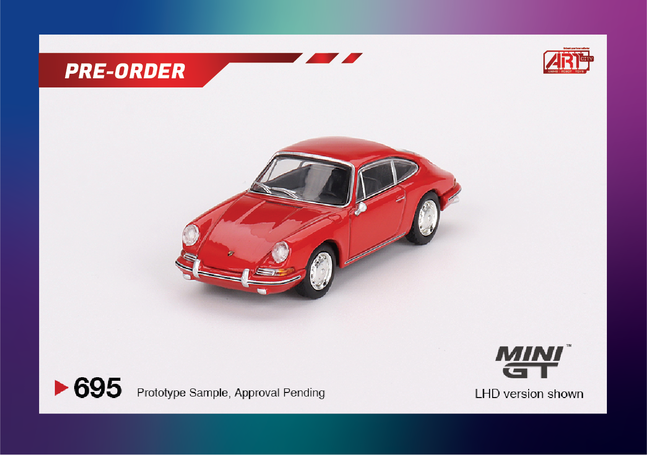 Mini GT - 695 Porsche 901 1963 Signal Red | Art City Collectibles