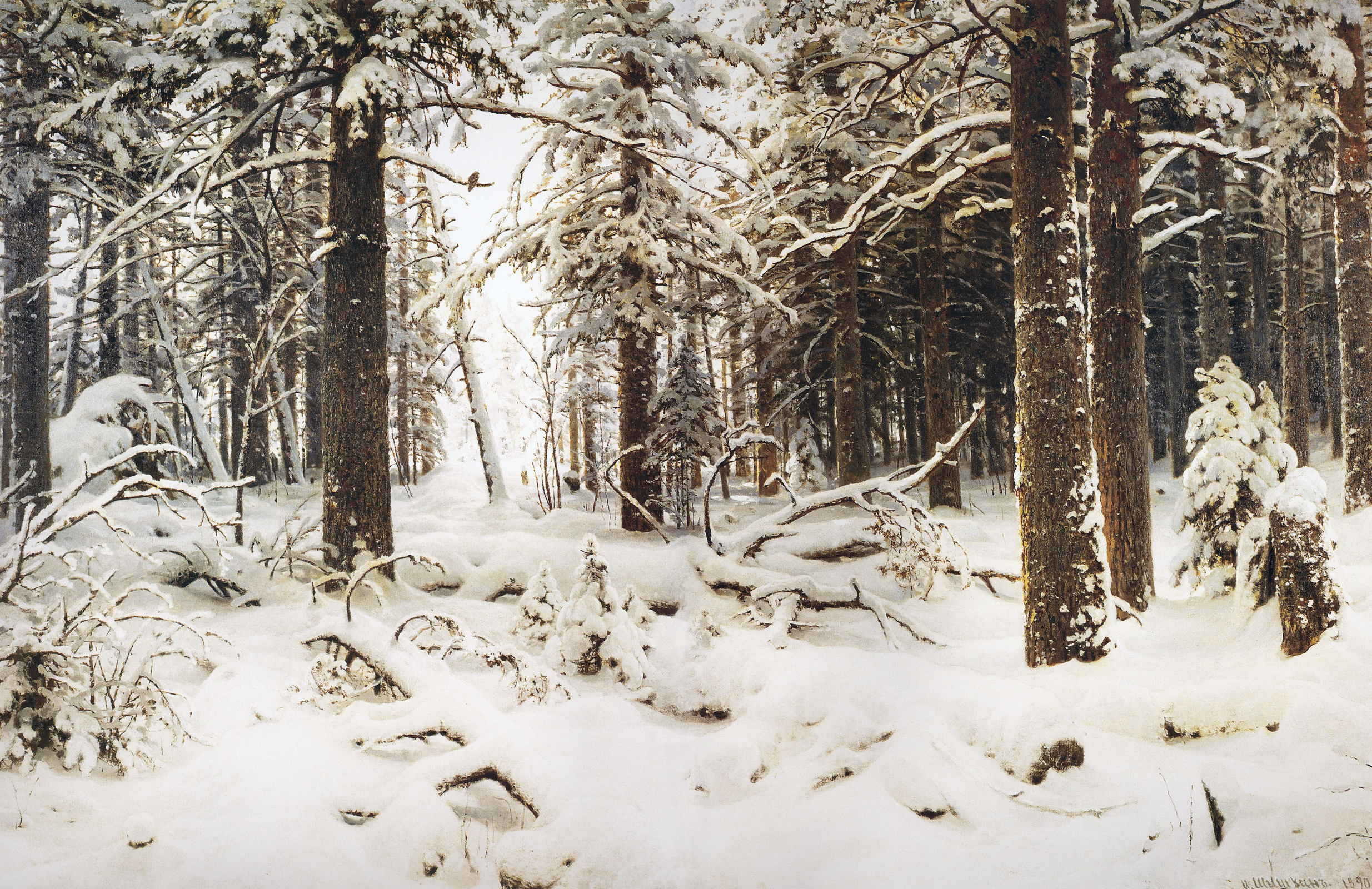 Buy digital version: Winter by Ivan Shishkin, Saint Petersburg