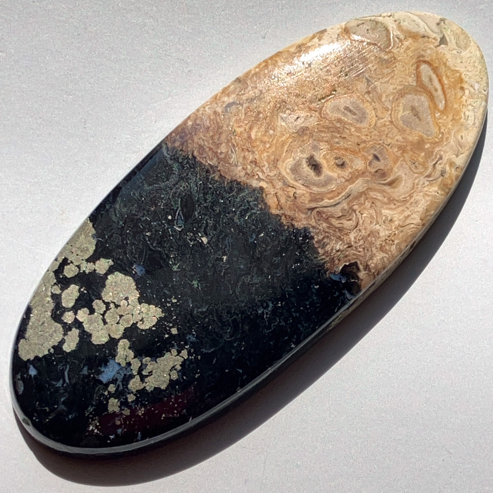 パームルートアゲート[60] 55x23mm 63Cts / 天然石ルース | Attic Natura