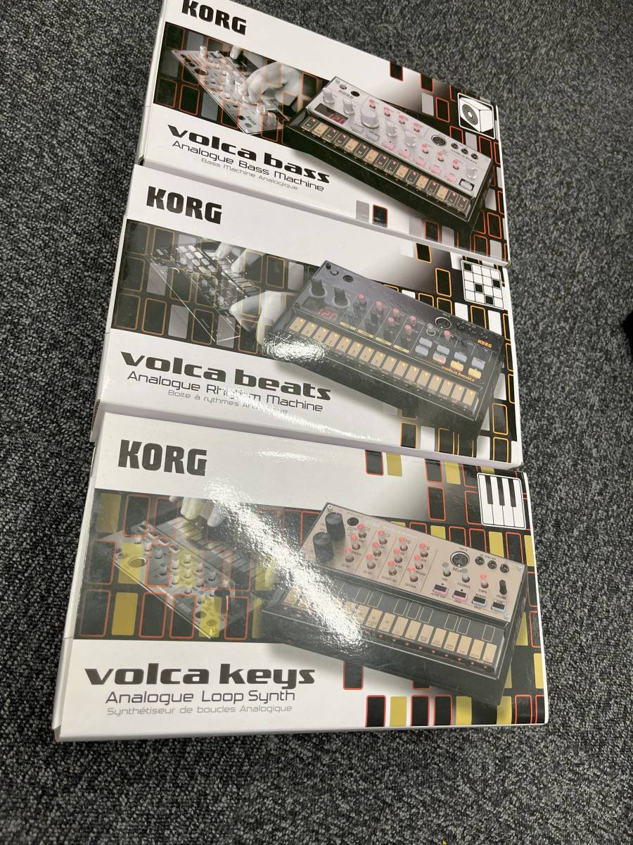 KORG Volca Keys/Beats/Bass 3台セット Volca Bass Korg studio set