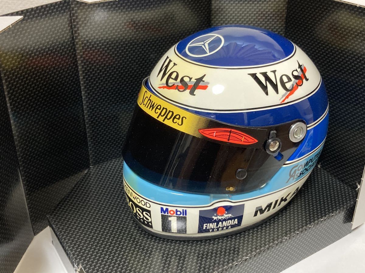 1/2 ヘルメット M.ハッキネン マクラーレン 2001年 ウエスト仕様 Yahoo