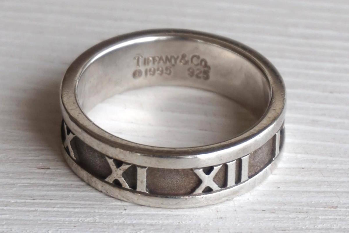 TIFFANY アトラス ナロー シルバーリング 16号位 オールドティファニー