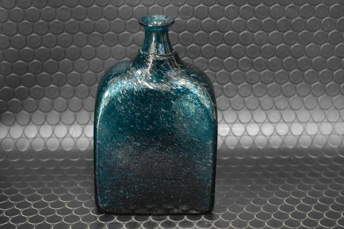 倉敷ガラス 小谷真三 吹きガラス 特大25cm 飾り瓶 花瓶 b7993 倉敷