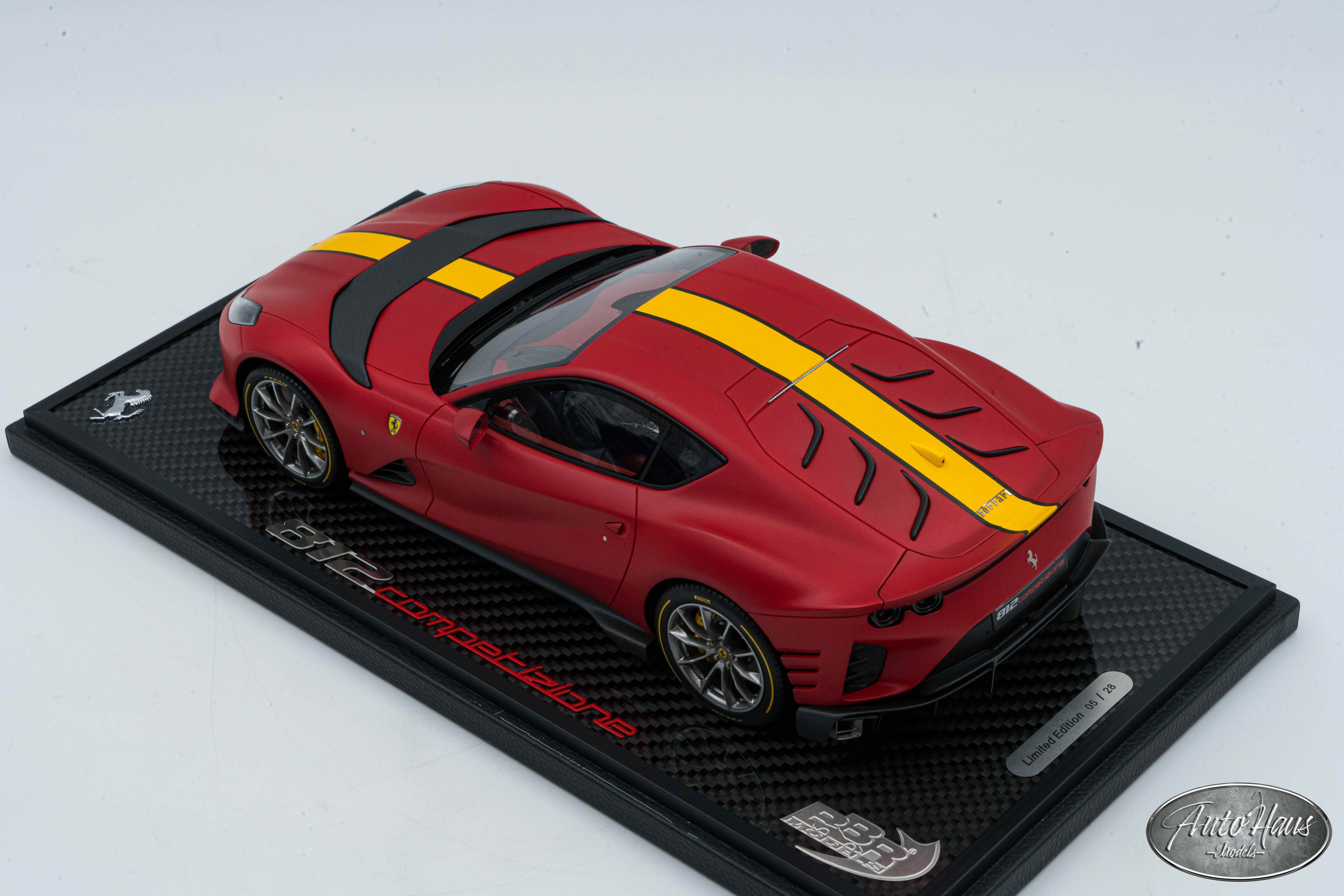1/18 BBR Ferrari 812 Competizione Matt Red – AutoHaus Models