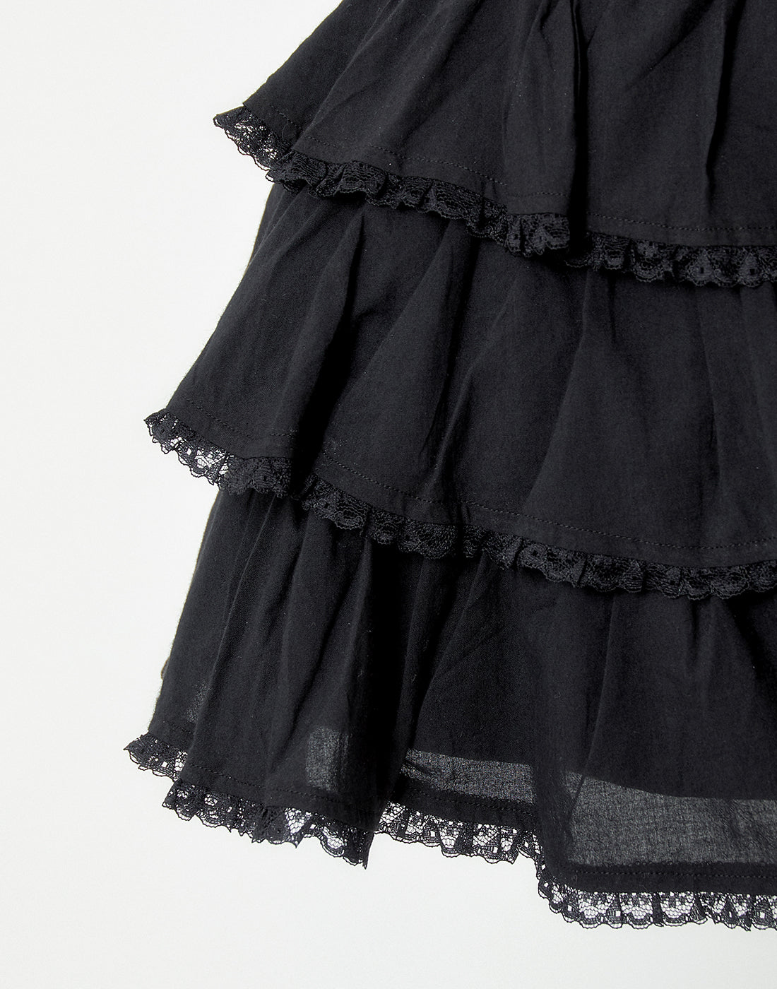 Ruffle frill ribbon tiered skirt – AVENCHUMU （アバンチュウム）