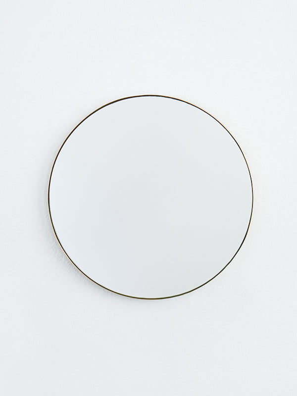 Brass round mirror 320