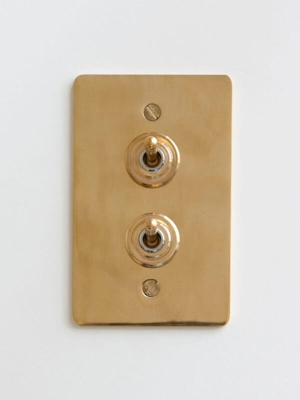 真鍮プレート2スイッチ | AXCIS ONLINE