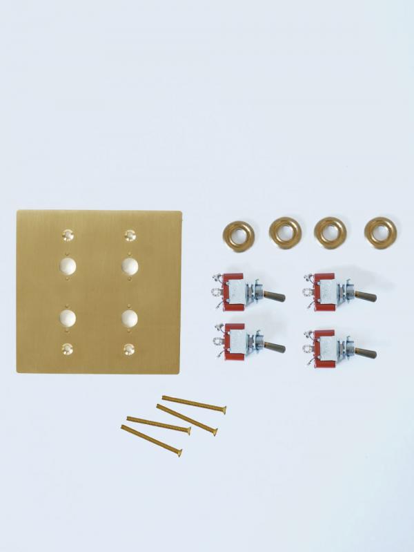 真鍮プレート4スイッチ | AXCIS ONLINE