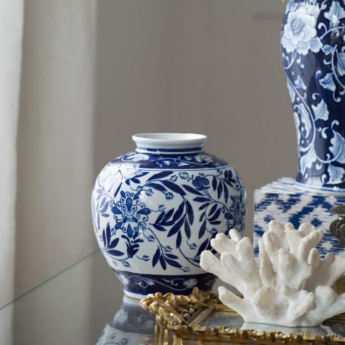 シノワズリ柄の花瓶 | ホームインテリア萬里