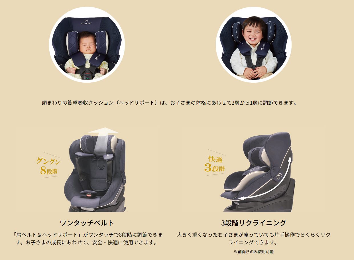 エールベベ クルット6i グランス グランブラック №22115 | ベビー用品