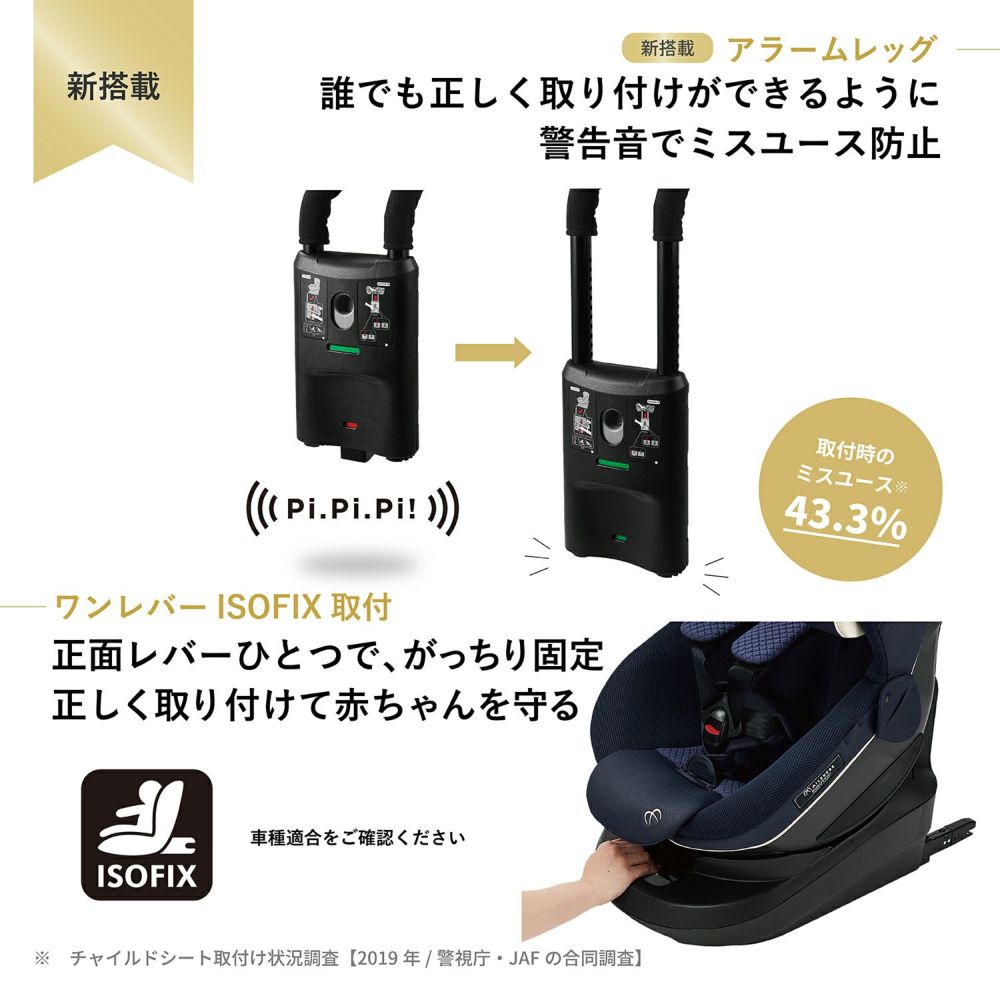 チャイルドシート カーメイト エールベベ クルットR ザ・ファースト