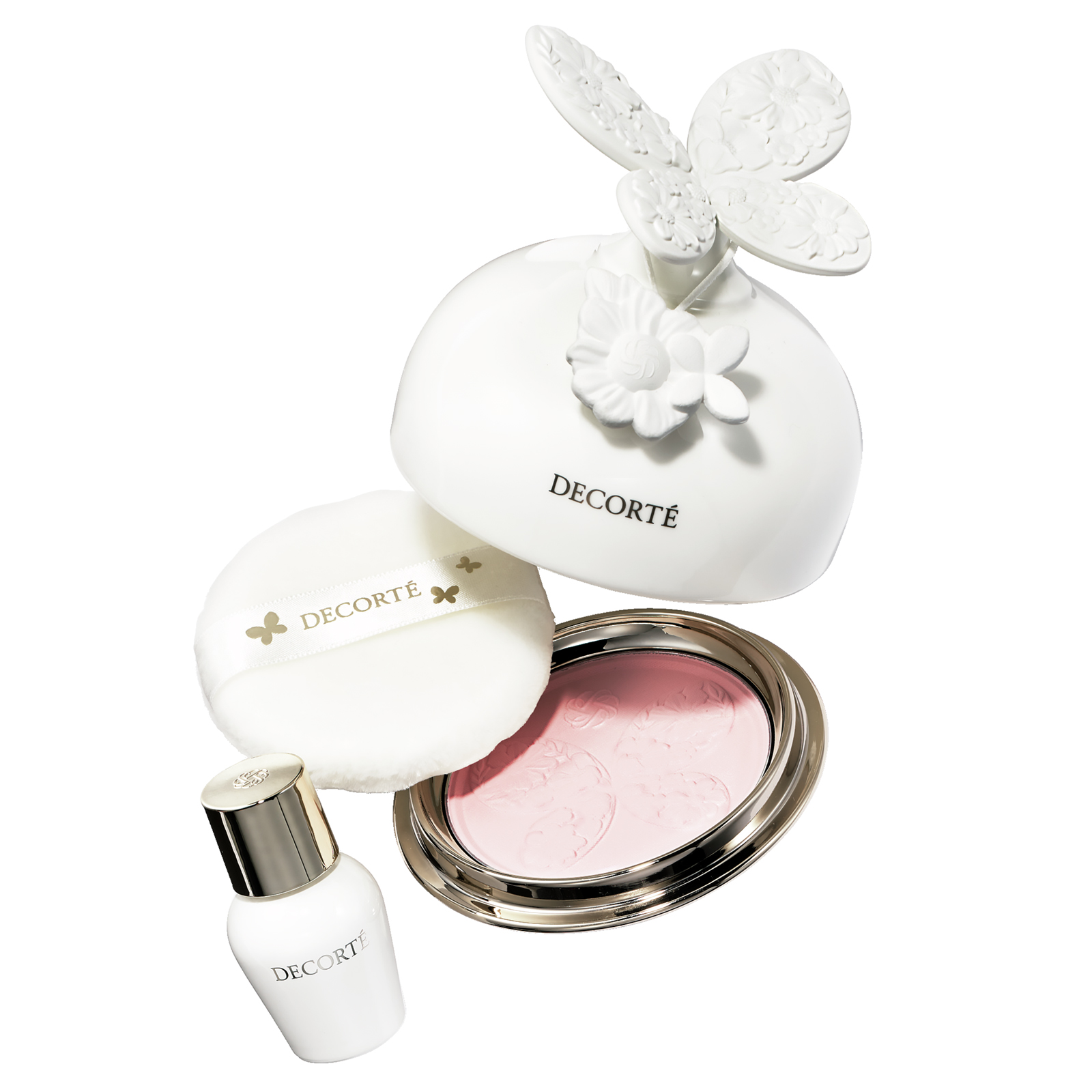 デコルテ限定パウダー】唯一無二！蝶が舞うアロマストーンパケが可愛