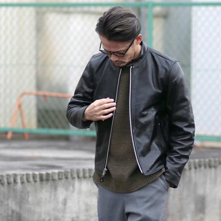 Schott/ショット】70s SINGLE RIDERS JACKETのサイズ感・着用レビュー