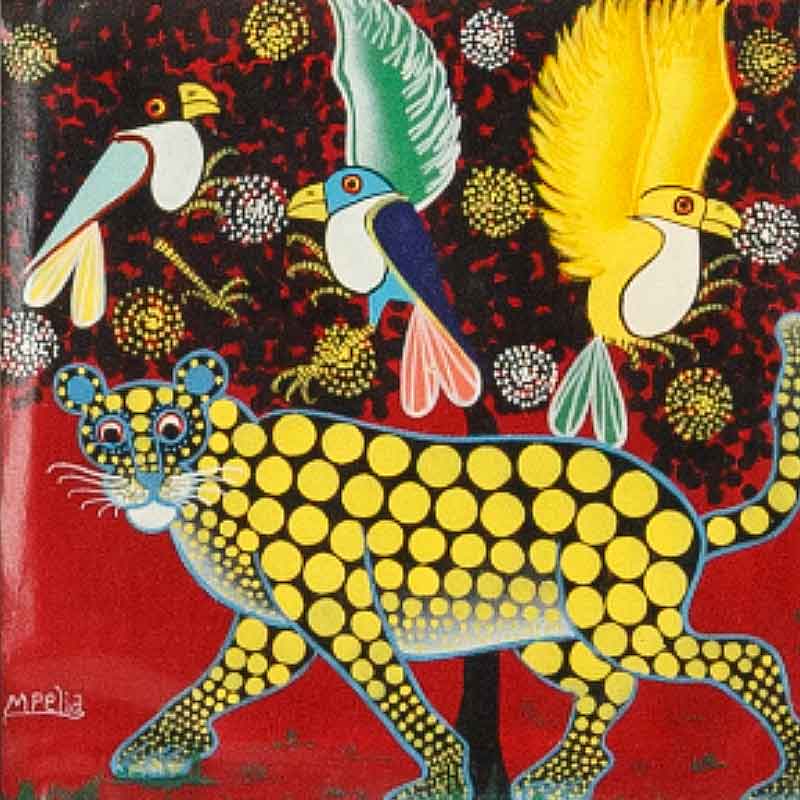 アフリカンアート14 / ヒョウ | ボー・デコール オンラインショップ