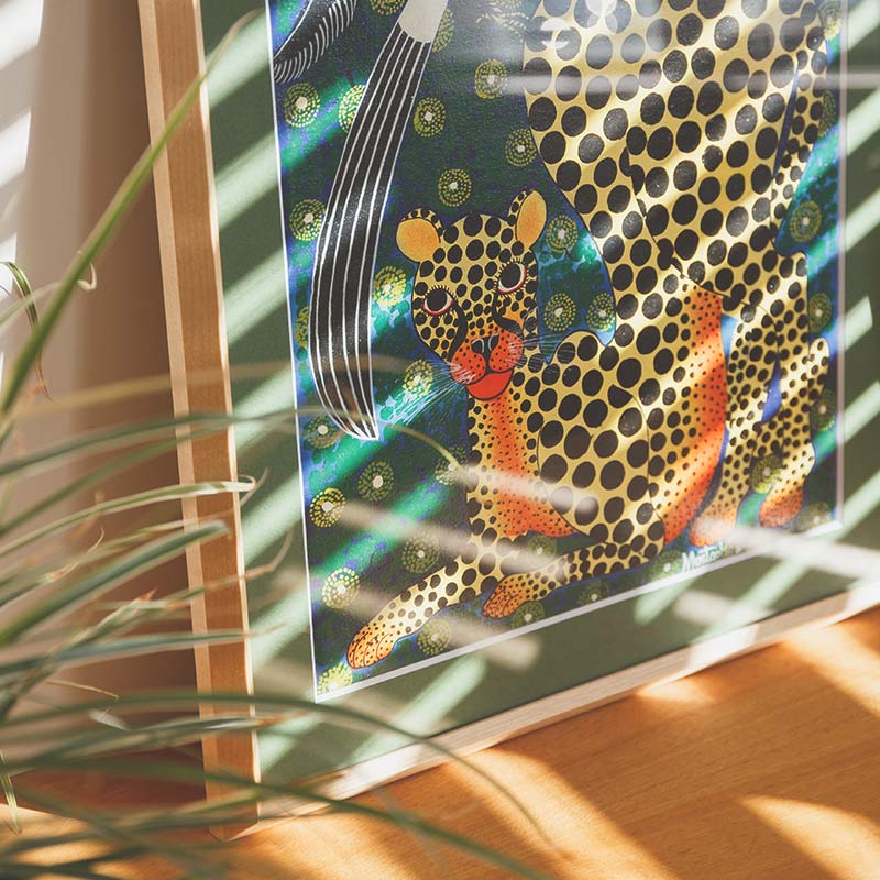 アフリカンアート23 / ヒョウ | ボー・デコール オンラインショップ