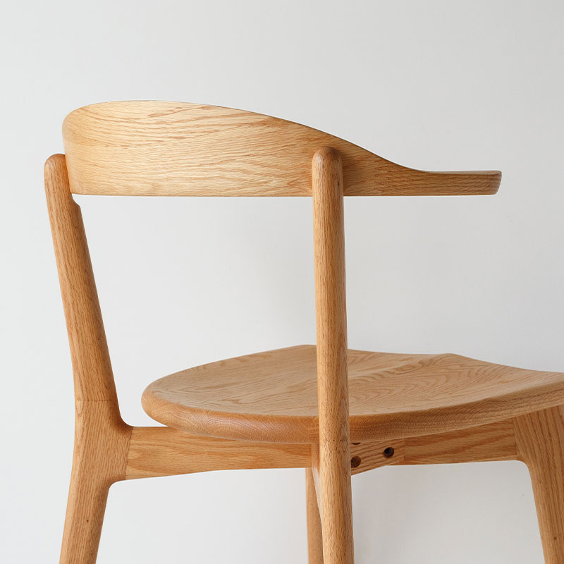 無垢材のハーフアームチェア | ボー・デコール オンラインショップ