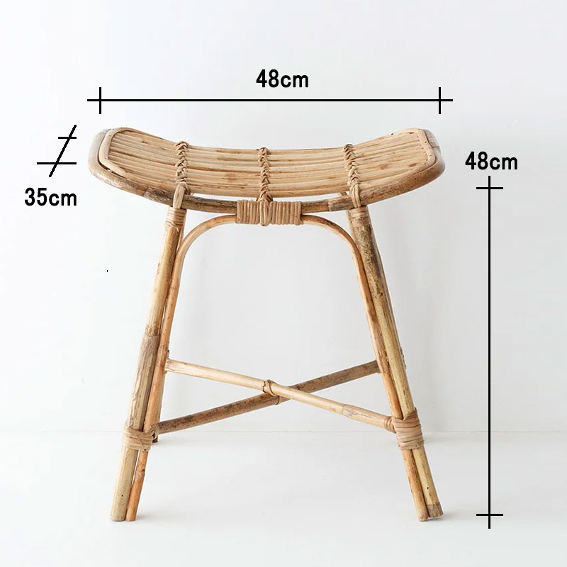 スクエアラタンスツール【monoroom町田】 スクエアラタンスツール