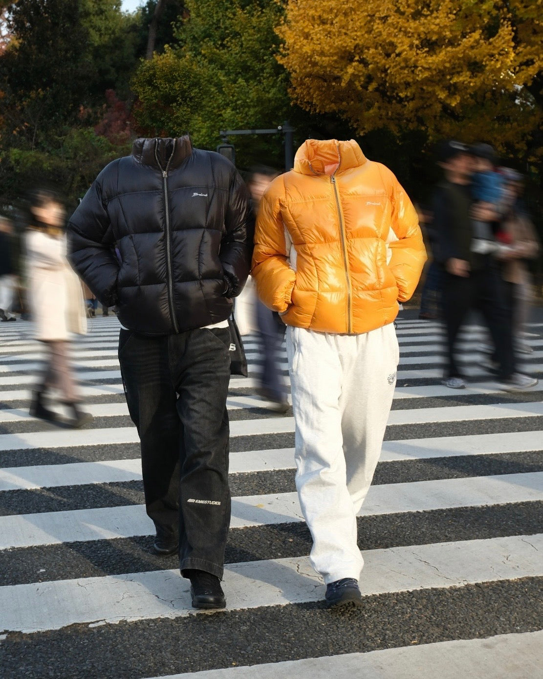 Two-Tone Panel Puffer Jacket – BELVET