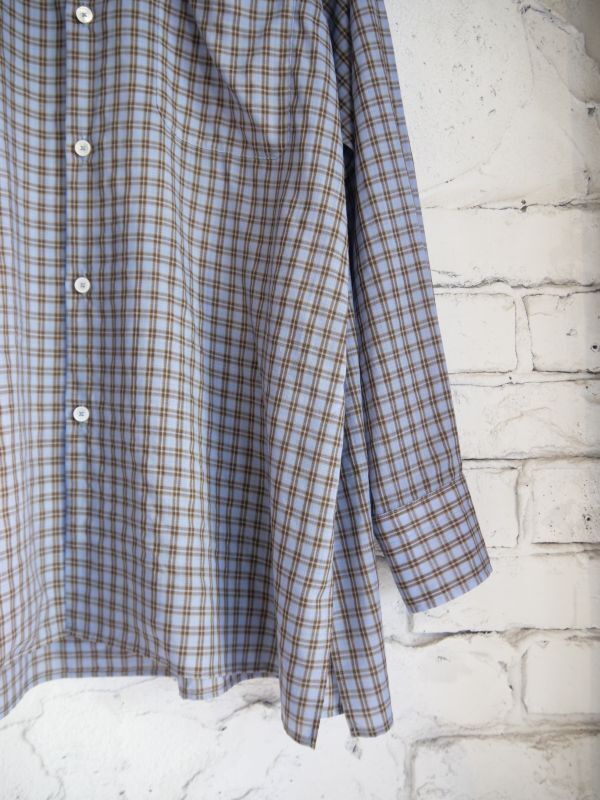 MAATEE&SONS H WOOL ONE PIECE COLLAR SHIRTS マーティーアンドサンズ