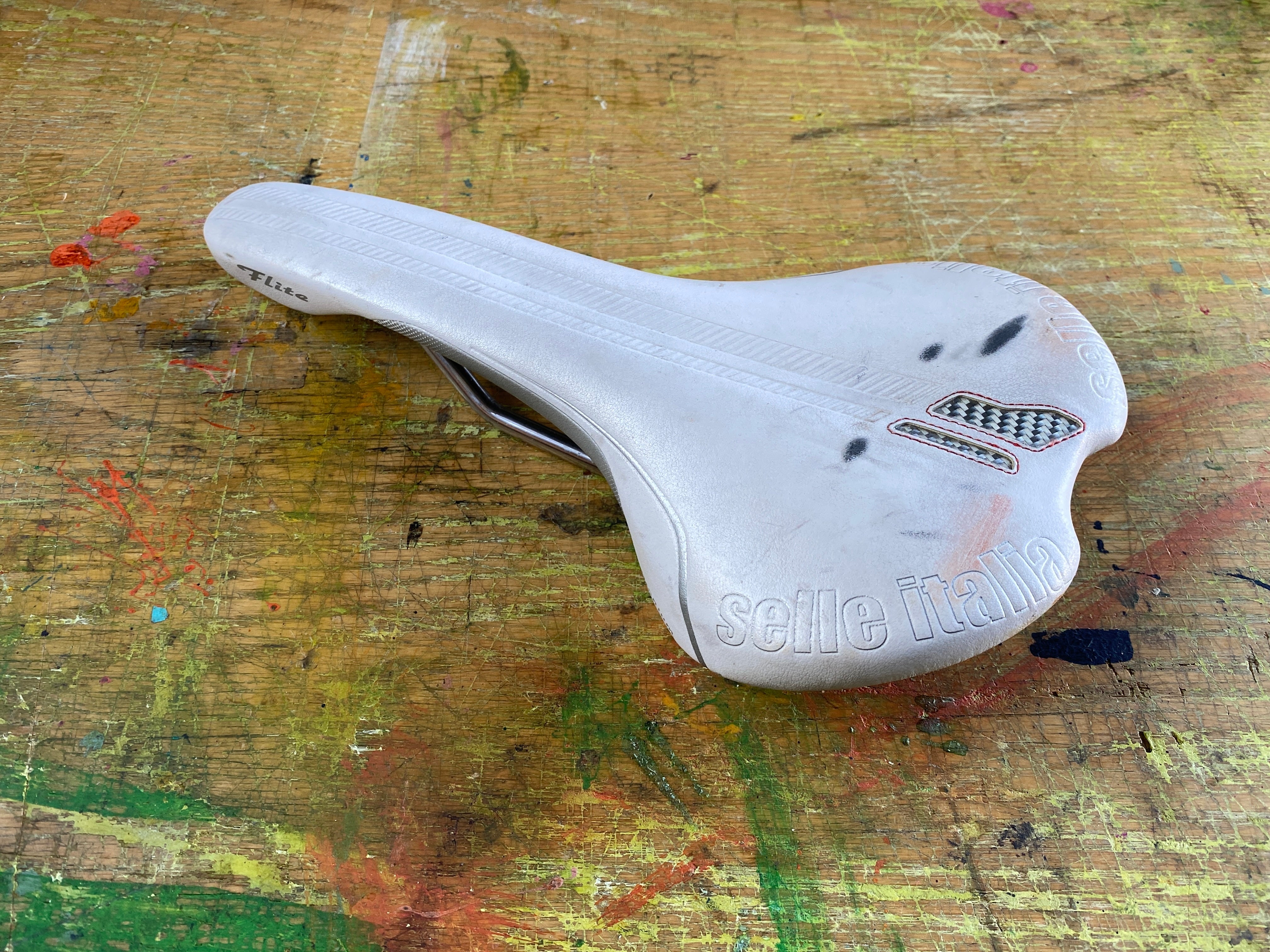 Selle Italia Flight Titanium Saddle White