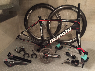 Bianchi Infinito CVの組み付けをご依頼頂きました。 - ロードバイクを