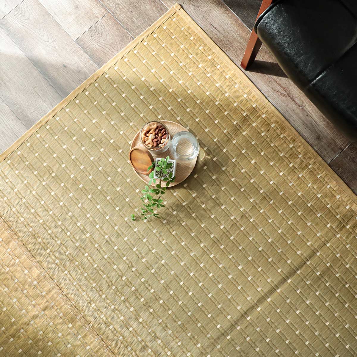 掛川織の国産い草カーペット『織部(おりべ)ナチュラル 江戸間2～8畳