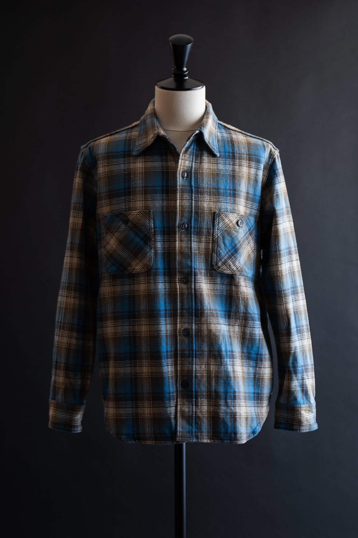 MS011D (54) HEAVY COTTON FLANNEL SHIRT – BIG JOHN【公式