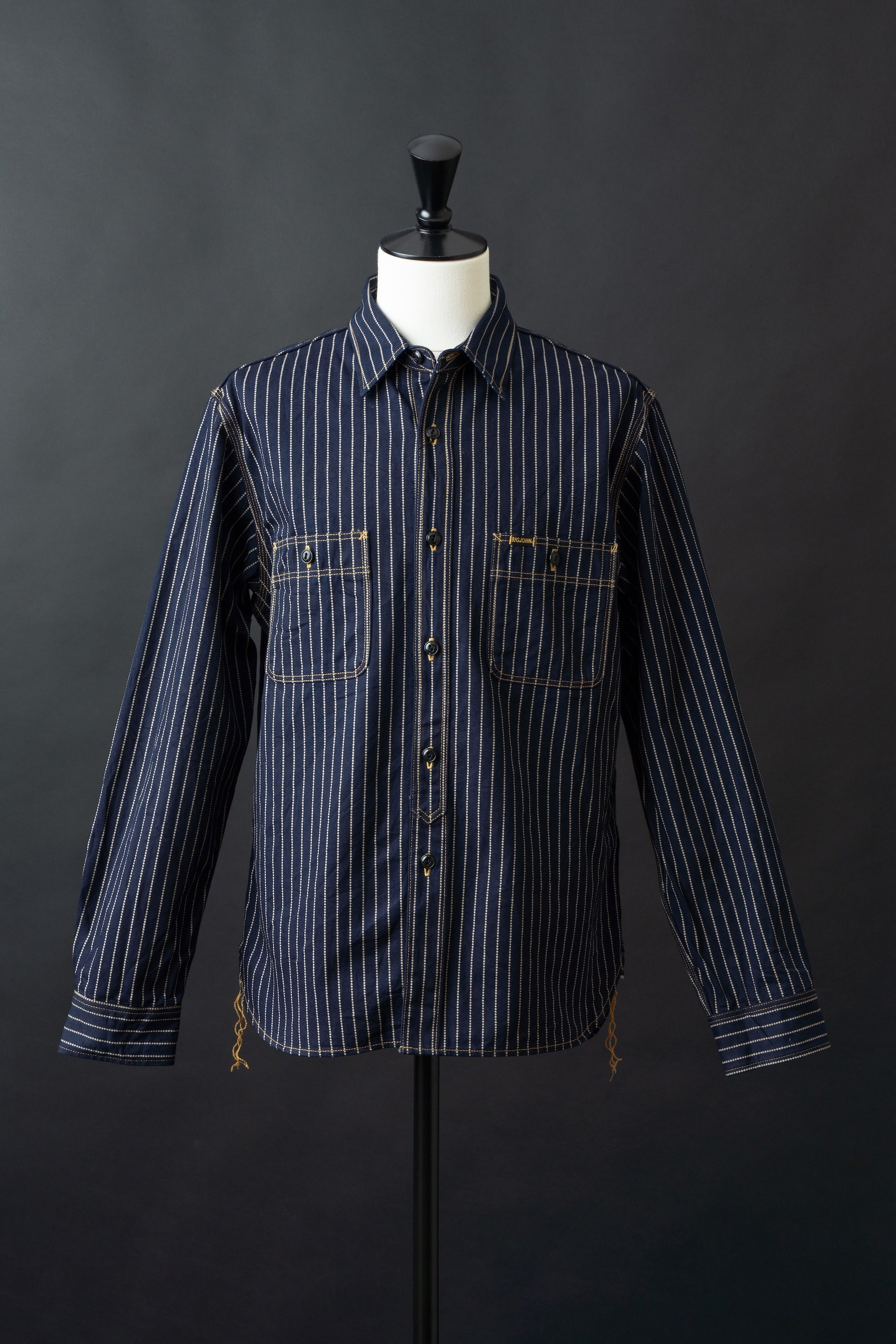 MS005E (055P) 10oz SELVAGE WORK SHIRT WABASH – BIG JOHN【公式