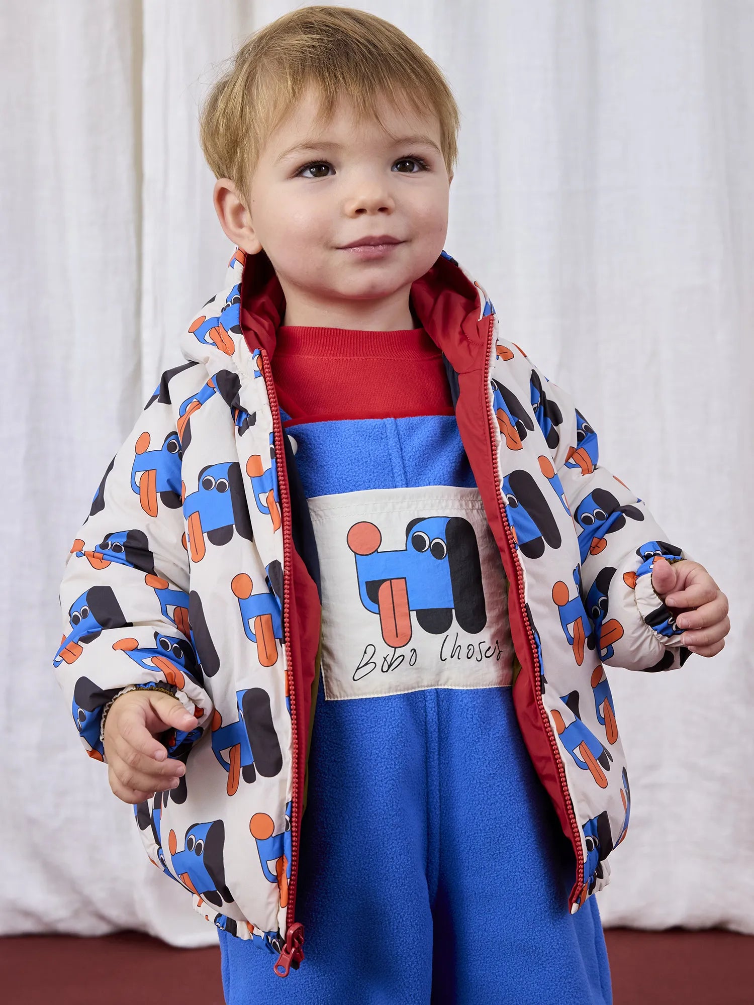Doggy Mate all over reversible jacket for Children | Bobo Choses